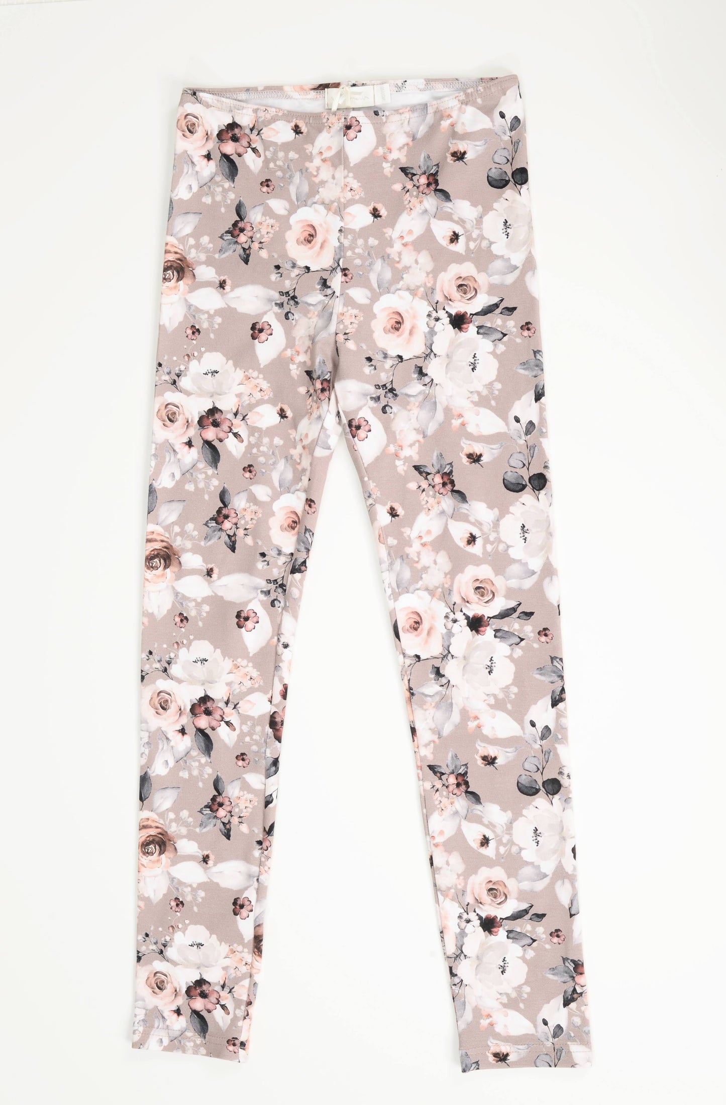 Lasten Roses-leggingsit, taupe