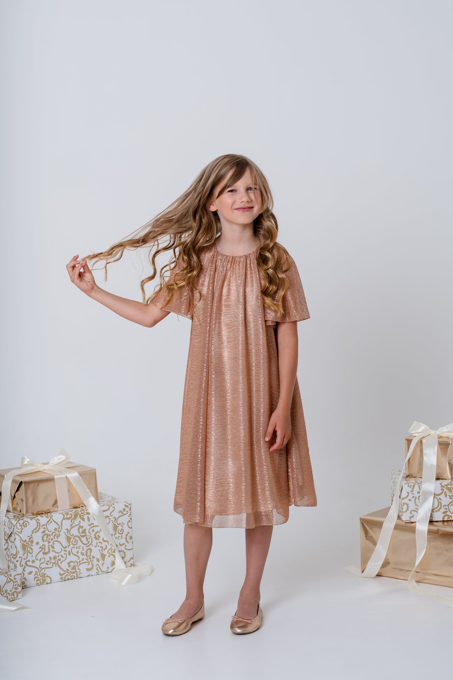 Lasten Rose gold-mekko