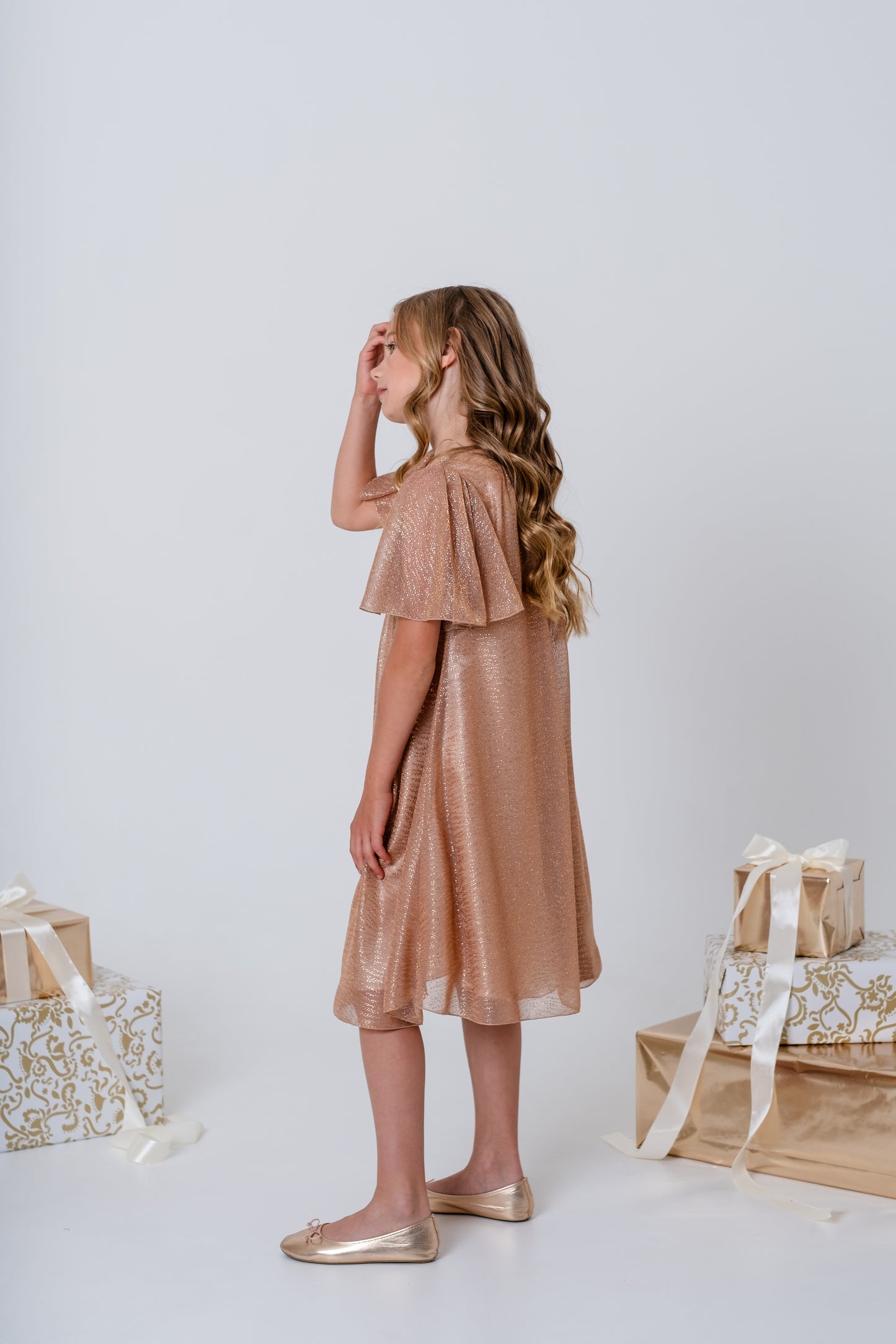 Lasten Rose gold-mekko