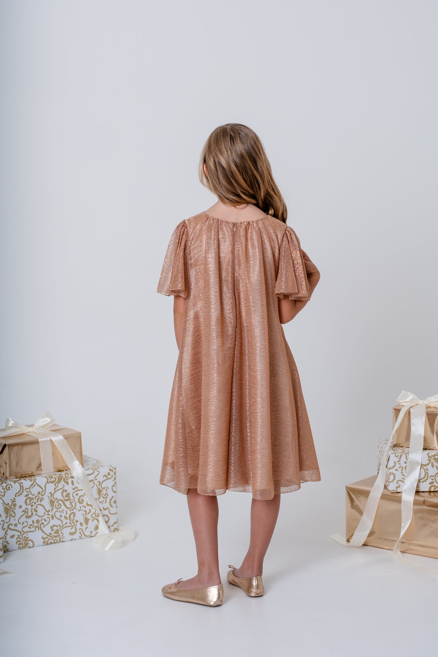 Lasten Rose gold-mekko